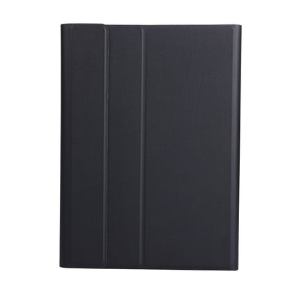 Black folio tablet case cover with three-fold hinge panels