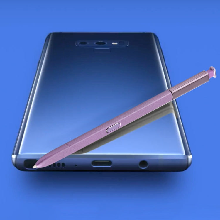 Purple stylus pen for Galaxy Note9 with slim body and click button