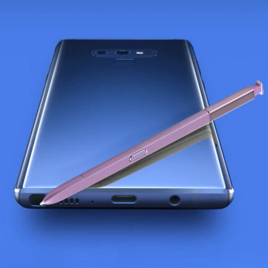 Purple stylus pen for Galaxy Note9 with slim body and click button