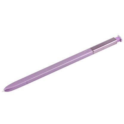 Purple stylus pen, angled view with pointed tip