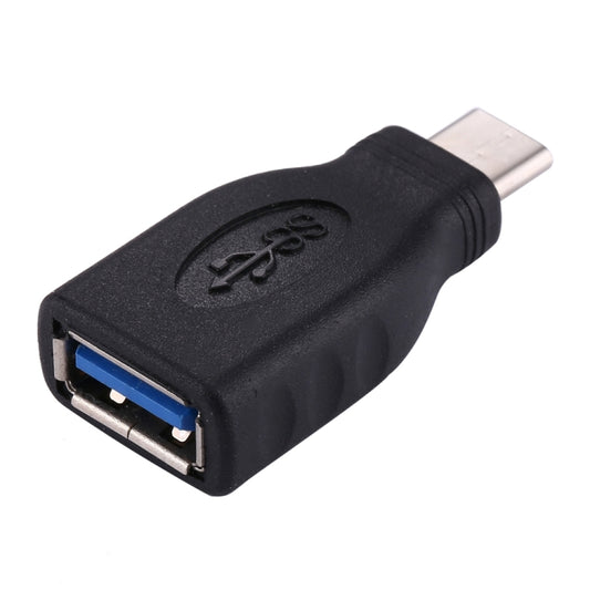 USB-C to USB-A OTG converter adapter with blue USB 3.0 female port