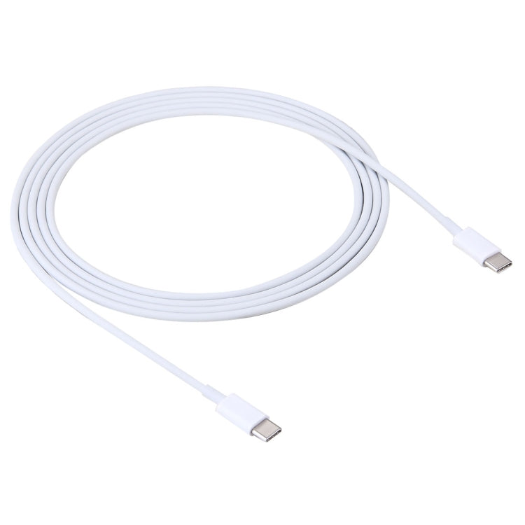 USB-C to USB-C adapter cable, white 2m with Type-C male connectors
