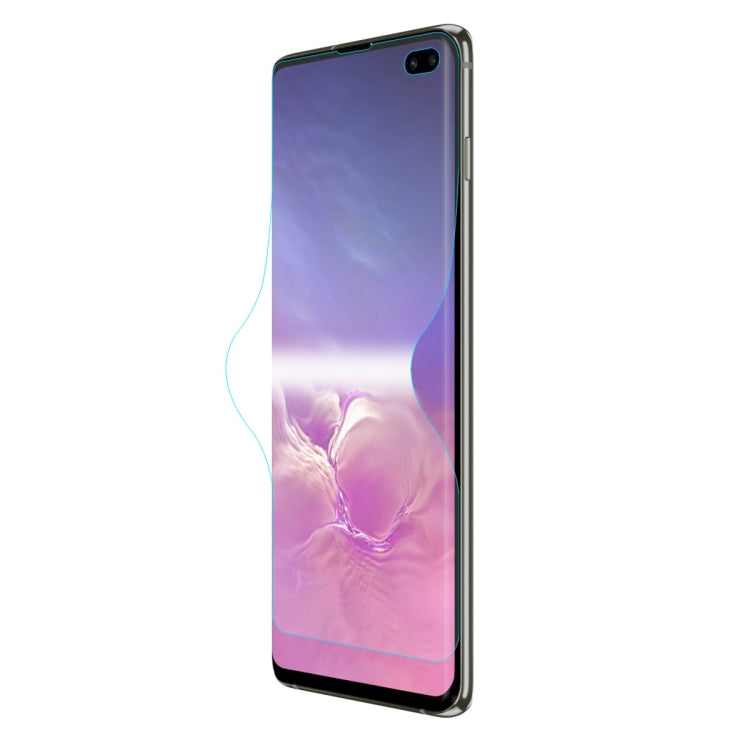 Hydrogel full-screen protector for Galaxy S10+ with edge-to-edge curved fit