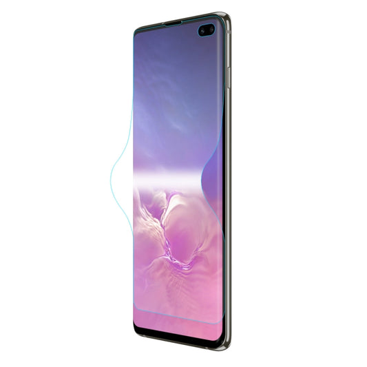 Hydrogel full-screen protector for Galaxy S10+ with edge-to-edge curved fit