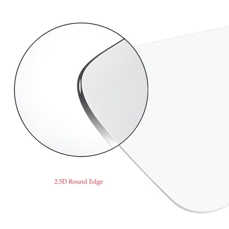 2.5D rounded edge tempered glass screen protector corner detail