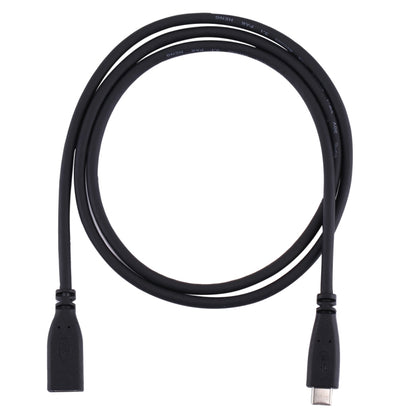 1m USB-C adapter cable with two Type-C ends on a black cord
