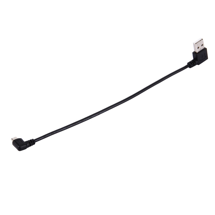 USB-A to Micro-USB data cable with black plugs on both ends