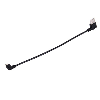 USB-A to Micro-USB data cable with black plugs on both ends