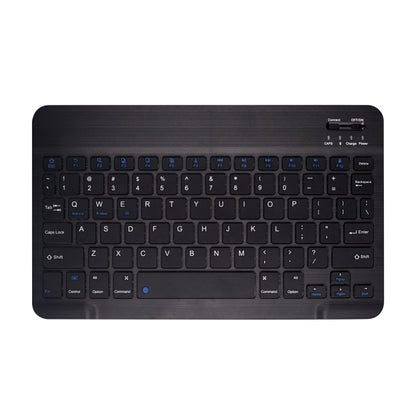 Black Bluetooth keyboard for tablet case, top view with keys