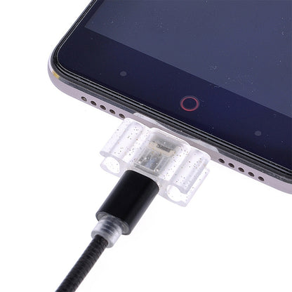 Micro USB connector on a flexible braided charging cable