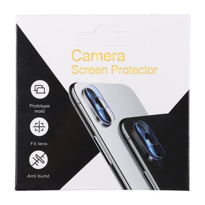 Camera lens film packaging box, white and black, shows lens protector preview