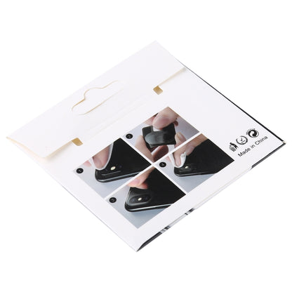 Camera lens film packaging box, open window insert with lens protectors inside