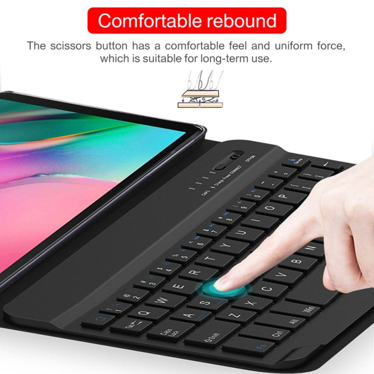 Black detachable magnetic keyboard tablet case with folio stand and integrated keyboard