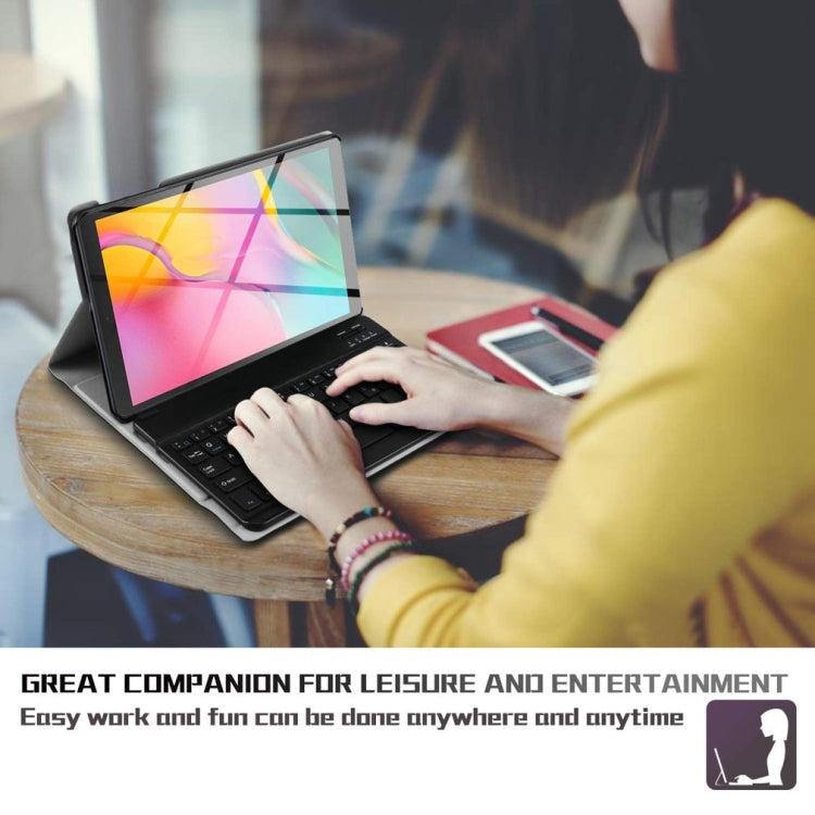 Black keyboard tablet case with detachable magnetic keys and protective folio stand