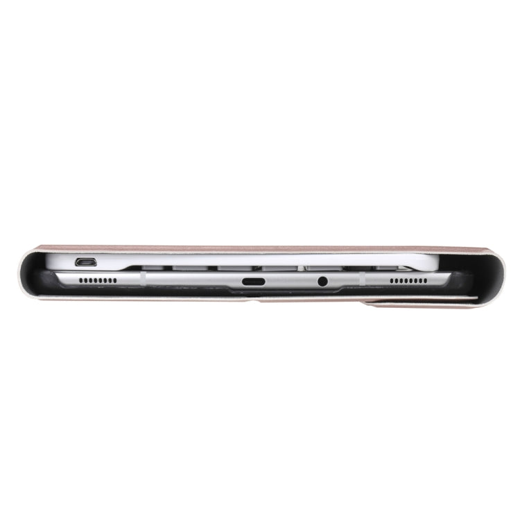 Slim tablet case side view with port openings and protective trim