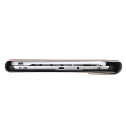 Slim tablet case side view with port openings and protective trim