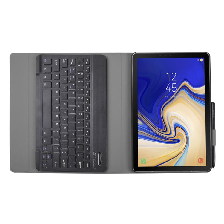 Gray folio tablet case with built-in detachable keyboard and tablet display
