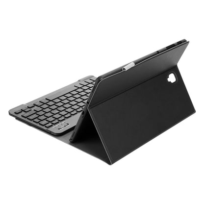 Black tablet keyboard case with stand open and keyboard extended