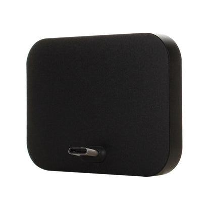 Black USB-C desktop dock charger base with a single Type-C charging port