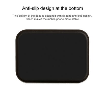 Black anti-slip desktop dock base with Type-C charging port on the front