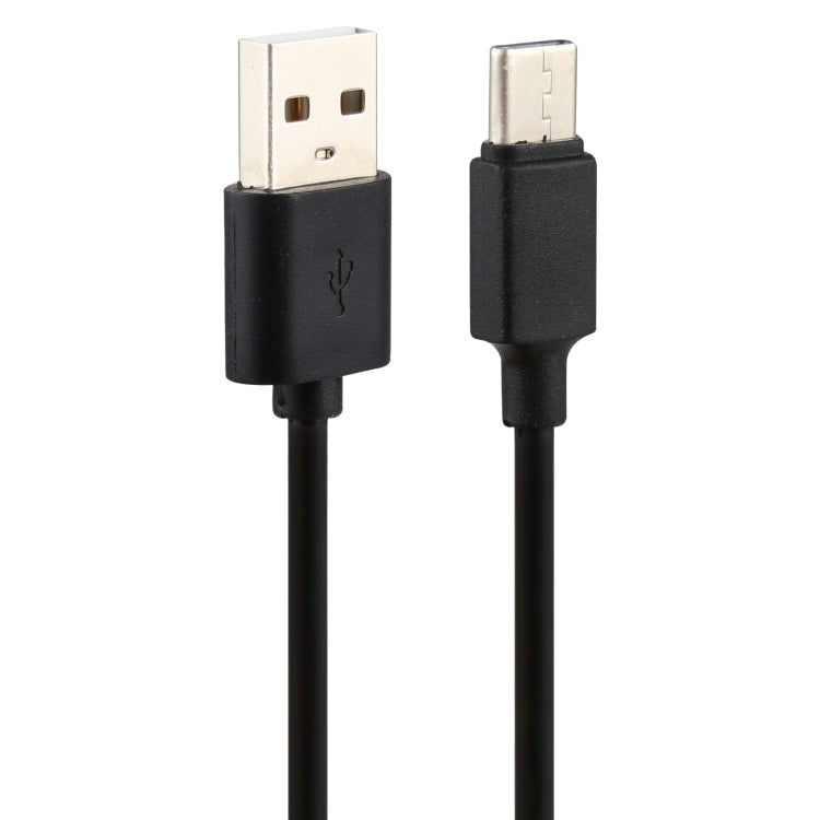 USB data cable set with USB-A and USB-C connectors, black cable
