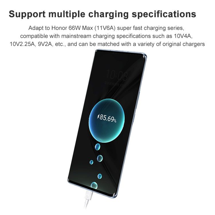 USB-A to USB-C charging cable connected to a smartphone