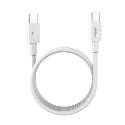 White USB-C to USB-C fast charging cable, 1m, with USB-C connectors