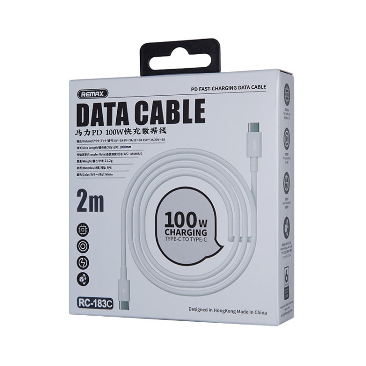 Remax RC-183C 2 m PD USB-C data cable retail box