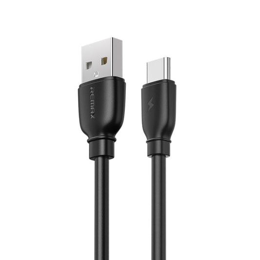 REMAX USB-C to USB-C fast charging data cable, black connectors, 1 m