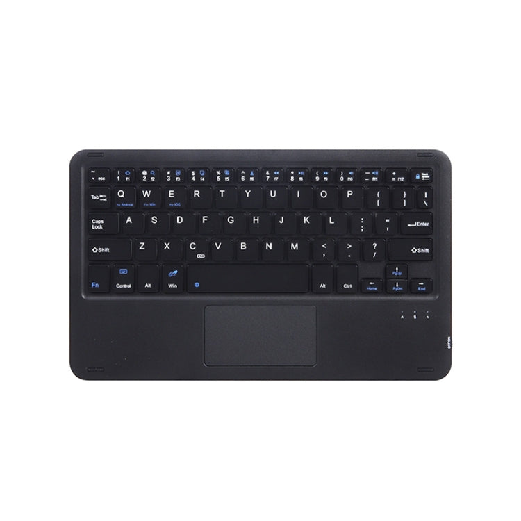 Black Bluetooth keyboard with touchpad and full-size QWERTY keys