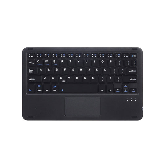 Black Bluetooth keyboard with touchpad and full-size QWERTY keys