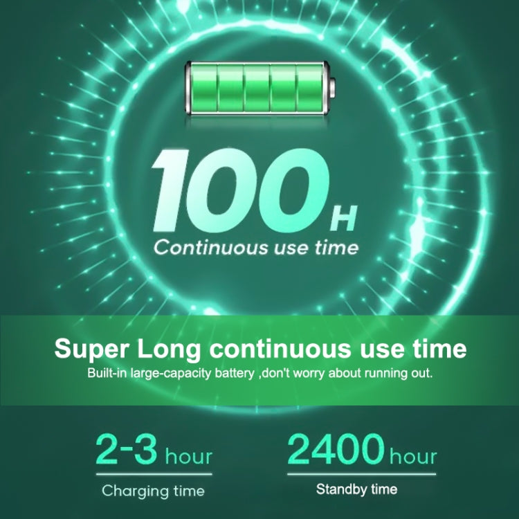 Wireless keyboard battery life graphic with charging and standby time