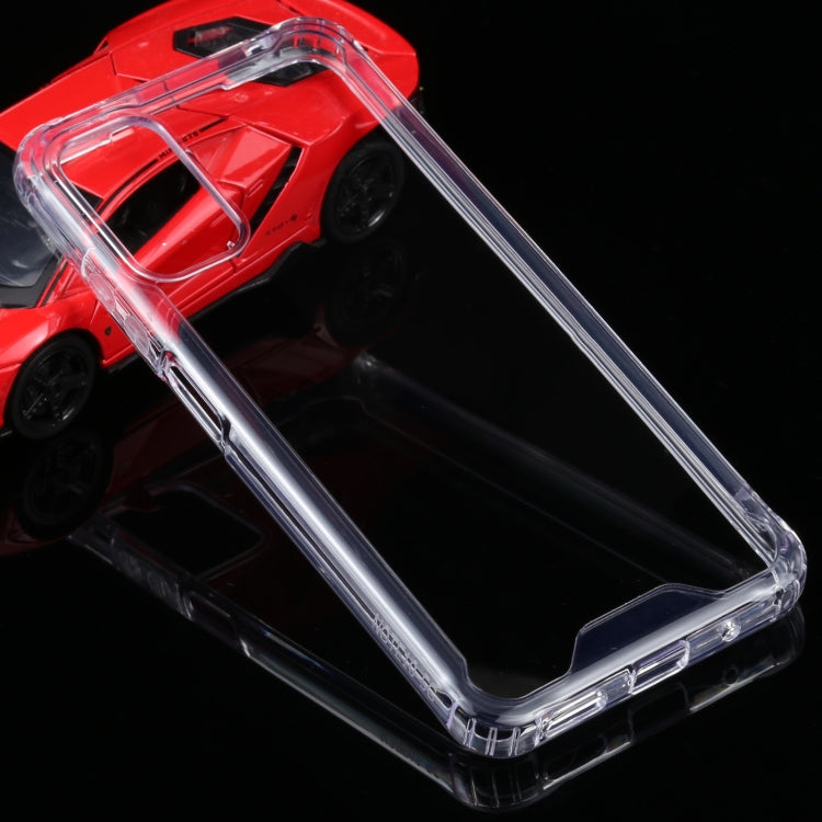 Transparent shockproof phone case with raised corners for Xiaomi Redmi Note 10 5G