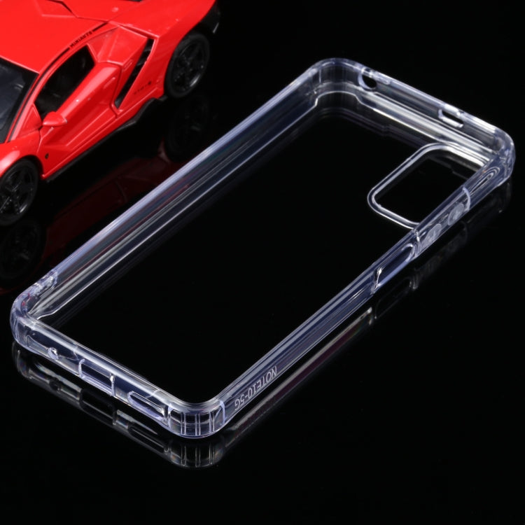 Transparent rugged phone case with side button and camera cutout protection