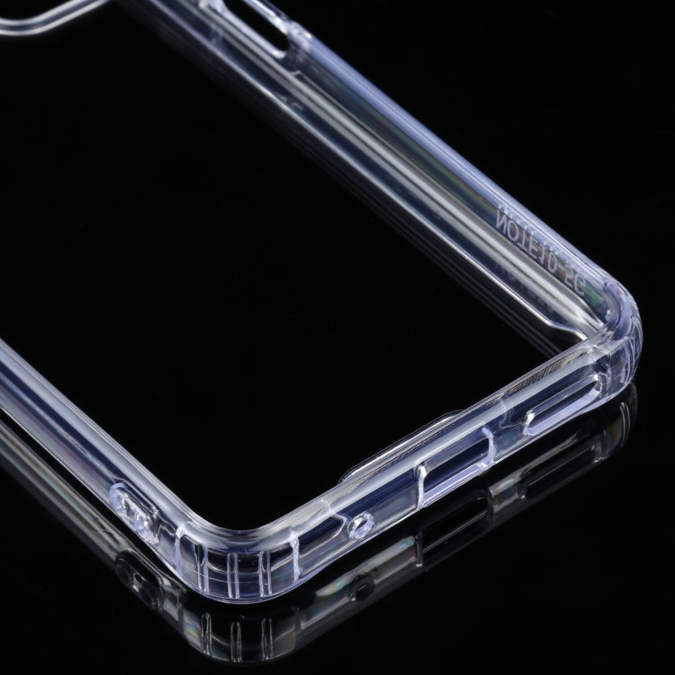 Transparent shockproof TPU case with reinforced bumper edges and port access