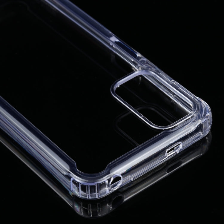 Transparent case with protected camera opening and shockproof corner bumpers