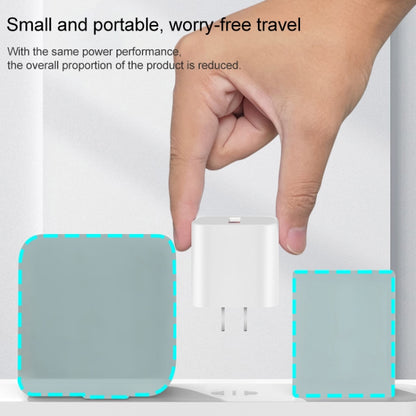 Compact white EU plug travel USB charger with two-prong plug and single USB port