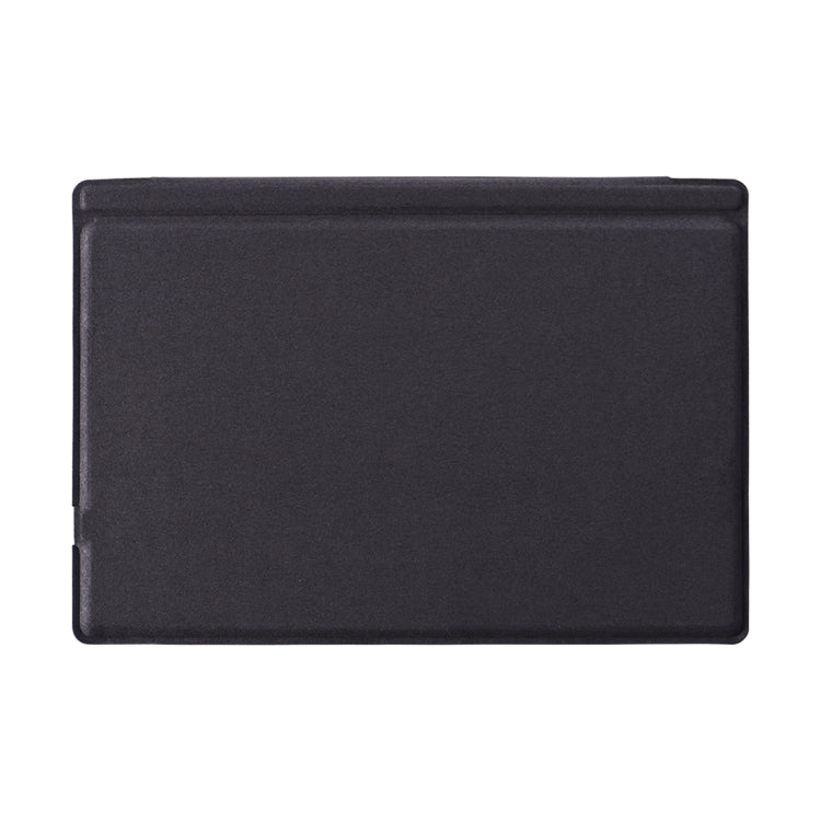 Black leather-style tablet case cover, closed with neat edge stitching