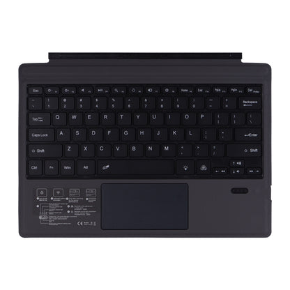 Dark gray Bluetooth keyboard holster with English keys and trackpad