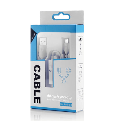 Android OTG charge sync data cable retail packaging box