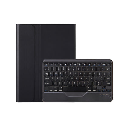 Ultra-thin leather tablet case with built-in Bluetooth keyboard, dark folio back