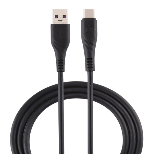 USB 3.0 to USB-C charging cable, black USB-A to Type-C connectors, about 1m