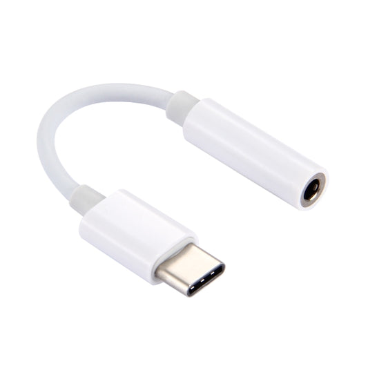 USB-C to 3.5mm audio adapter cable with USB-C plug and 3.5mm jack