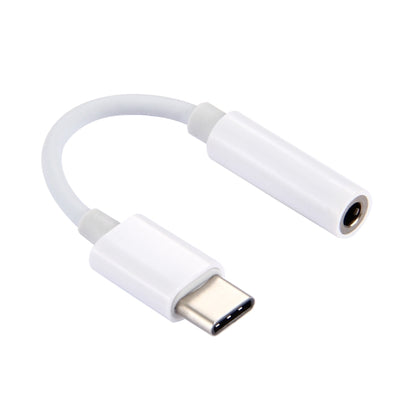 USB-C to 3.5mm audio adapter cable with USB-C connector and 3.5mm female port