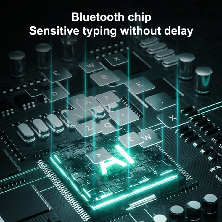 Bluetooth wireless tablet keyboard processor chip graphic for fast, no-delay typing