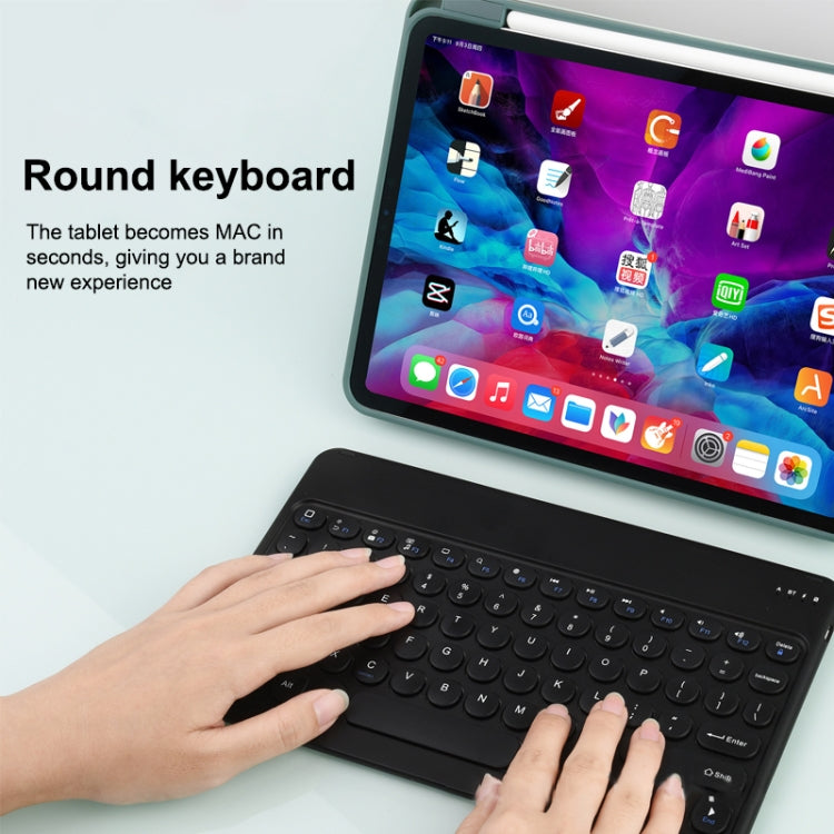 Round keycap wireless Bluetooth keyboard for tablets, X3, black