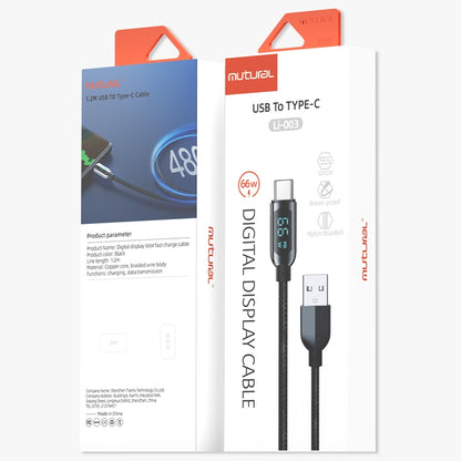 Mutural USB to Type-C digital display cable retail package, 66W box