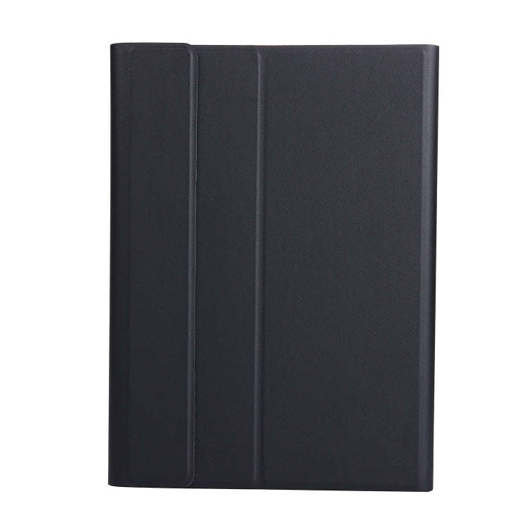 Slim tablet keyboard case cover, black, with vertical fold lines
