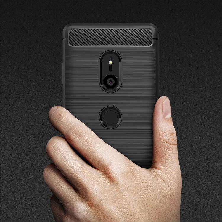 Brushed texture TPU phone case, dark gray back with dual camera cutouts