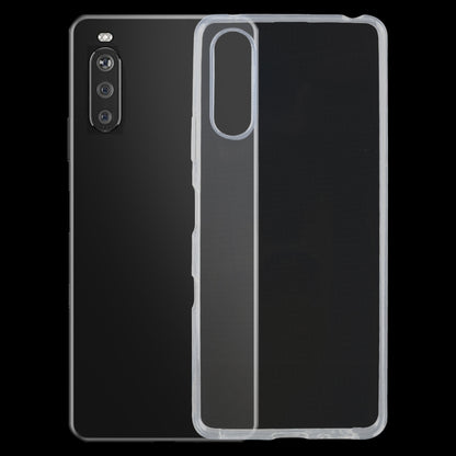 Transparent ultra-thin TPU phone case for Sony Xperia 10 III with camera cutout